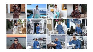 إطلالة من وحي البحر.. رهف الشامي تتألق في جزيرة ميوكونوس اليونانية