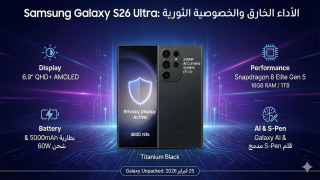 مراجعة وتسريبات هاتف جالاكسي S26 ألترا (Galaxy S26 Ultra): المميزات والتطويرات الجديدة