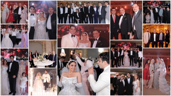 بمشاركة نجوم المجتمع.. حفل أسطوري لزفاف محمد فاخر السعدي وميرنا عسيلي