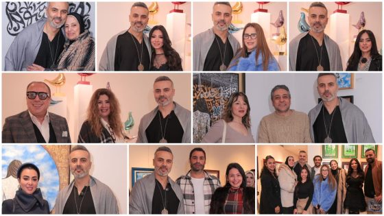 بالصور.. رانيا فريد شوقي وداليا البحيري ولقاء الخميسي في إفتتاح معرض “بناء الإنسانية” لأحمد فريد بالزمالك