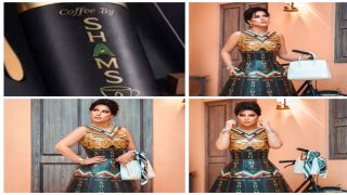 شمس الكويتية تُشعل الجدل بإطلالة جريئة من علب القهوة وتحوّل براندها إلى موضة لافتة