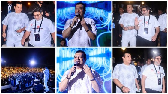 بالصور| إيهاب توفيق يشعل أجواء سيليا.. حفلة عيد الأضحى تتحول إلى مهرجان غنائي كامل بالعاصمة الإدارية