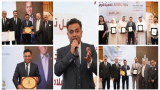 بالصور.. “AFASU” تكرم الإعلامي أحمد عزالدين بالجائزة الذهبية الدولية ضمن الاكثر تأثيرا في الوطن العربي