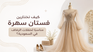 فستان سهرة أنيق لحفلات الزفاف في السعودية