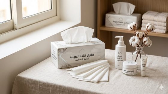 مناديل فائقة النعومة للبشرة الحساسة خلال موسم الحساسية